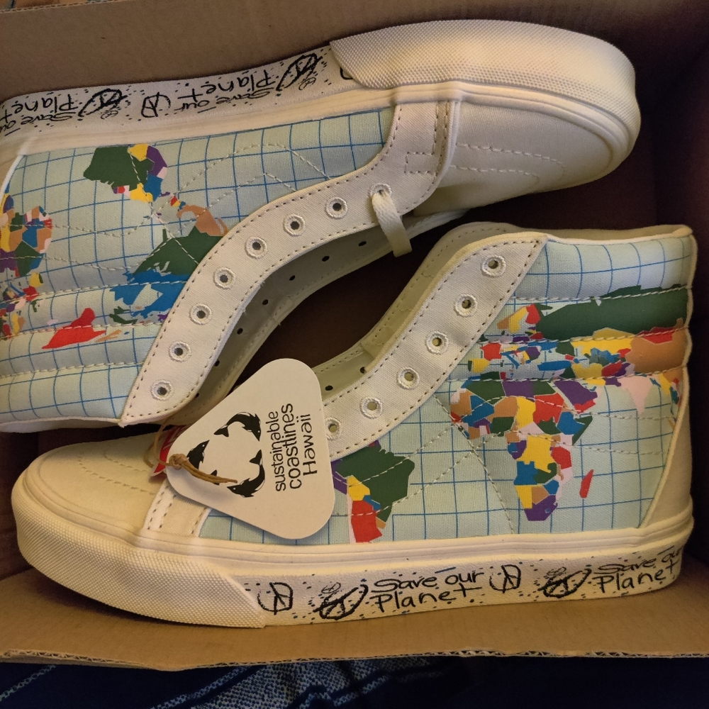 Vans 8.5 women's world high tops